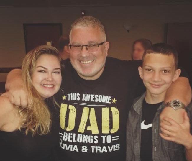 Steve Kazella and kids Olivia and Travis